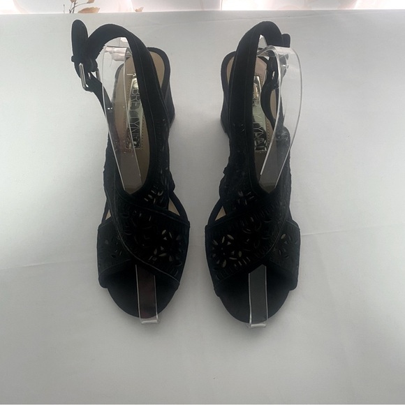 Aubrey Lynn “Veronica”, Slip On Wedge, Open Toe Shoe, Size 7.5M - Picture 2 of 7